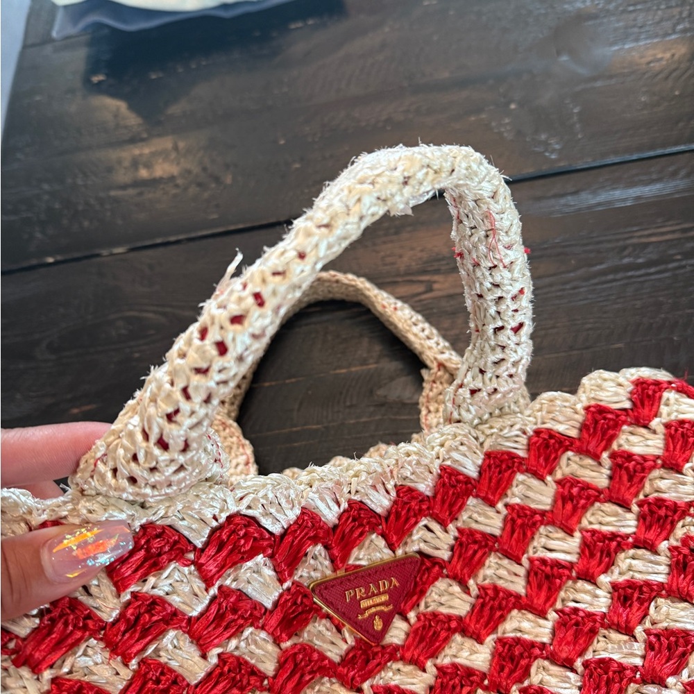 Prada Raffia Tote Bag - Picture 8 of 12